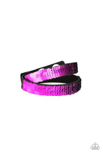 Load image into Gallery viewer, Under the Sequins Purple Mermaid Double Wrap Bracelet Paparazzi Accessories