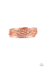 Load image into Gallery viewer, Straight Street Copper Bangle Bracelet Paparazzi Accessories