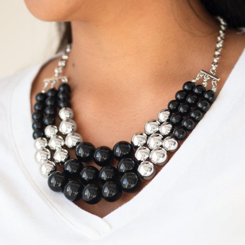 Dream Pop Black Necklace Paparazzi Accessories