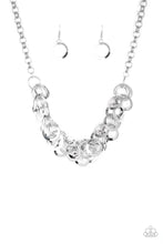 Load image into Gallery viewer, Ringing In The Bling Silver Necklace Paparazzi Accessories