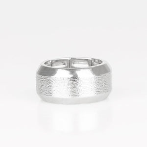 silver,Wide Back,Checkmate Silver Ring