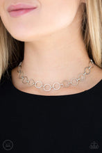 Load image into Gallery viewer, Metro Funk Silver Choker Necklace Paparazzi Accessories