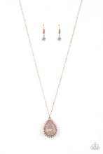Load image into Gallery viewer, Come of Ageless Copper Rhinestone Necklace Paparazzi Accessories