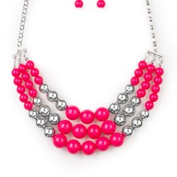 pink,Dream Pop Pink Necklace