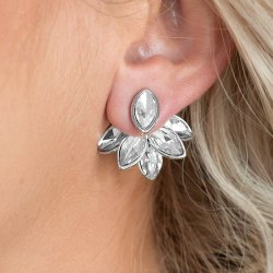 Fanciest Of Them All White Jacket Earring Paparazzi Accessories