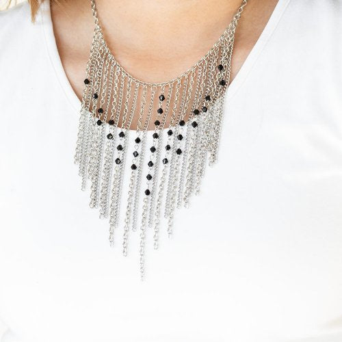 First Class Fringe Black Necklace Paparazzi Accessories