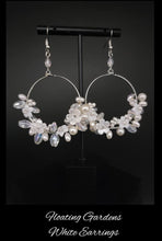 Load image into Gallery viewer, Floating Gardens White Pearl Earrings Paparazzi Accessories