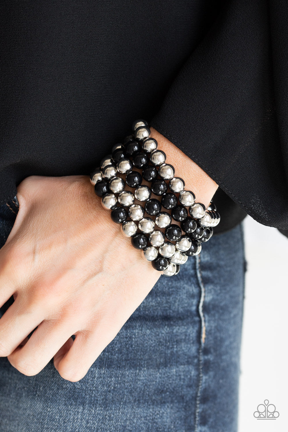 Pop-YOU-lar Culture Black Bracelet Paparazzi Accessories