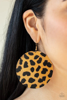 Doing GRR-eat Brown Earring Paparazzi Accessories