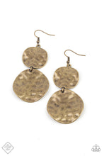 Load image into Gallery viewer, HARDWARE-Headed Brass Earring Paparazzi Accessories
