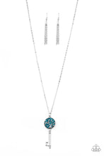 Load image into Gallery viewer, Key Keepsake Blue Necklace Paparazzi Accessories