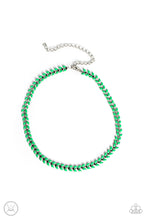 Load image into Gallery viewer, Grecian Grace Green Choker Necklace Paparazzi Accessories