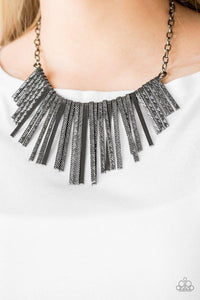 autopostr_pinterest_49916,gunmetal,short necklace,Welcome to the Pack Black Necklace