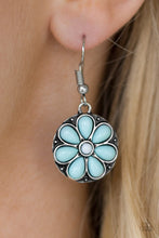 Load image into Gallery viewer, Marigold Rush Blue Earring Paparazzi Accessories