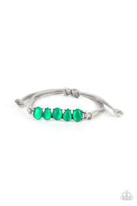 green,pull-tie,stone,urban,Opal Paradise - Green Urban Bracelet