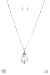 Long Necklace,rhinestones,white,Spellbinding Sparkle White Necklace