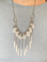 Load image into Gallery viewer, Roaring Riviera White Necklace Paparazzi Accessories